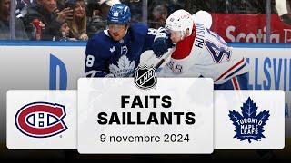 Canadiens vs Maple Leafs 9/11/24 | Faits saillants