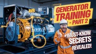 Diesel Generator Training, Parts and components and working principle explain Power learning