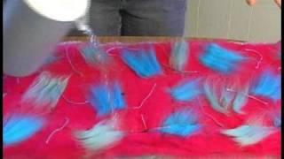 How to Make a Felt Scarf : Adding Soapy Water for Wet Felting