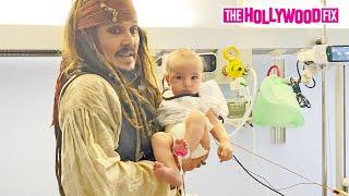 Johnny Depp Dresses Up As Captain Jack Sparrow To Cheer Up Children At The Hospital In Spain