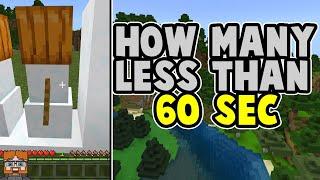 Building Many Snow Golems in Less Than 60 Seconds #shorts