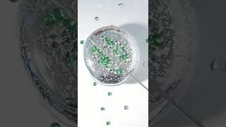  ASMR Tapping Emerald Green and Silver Gems – Crisp Sounds, Sparkle Motion & Relaxing Vibes #asmr
