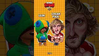 Logan Paul vs Leon  VS STARS #brawlstars