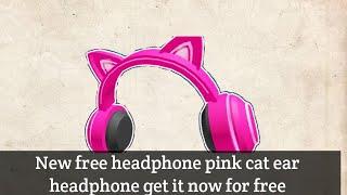 Roblox Free Pink cat ear headphone | sunsilk hair care lab tycoon