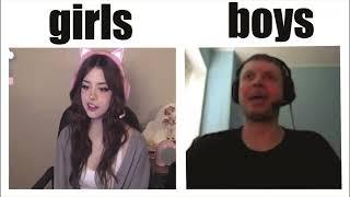 UwU voice Boys Vs Girls!  very funny XD