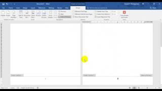 Add different page numbers to different sections in Word