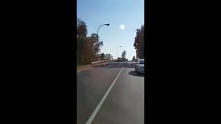 Man clings on bonnet of speeding car