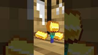 How to make a golden apple in Minecraft. #shorts