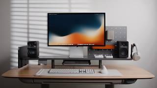 Ergonomic Standing Tech Desk Setup Build // COLAMY LumiDesk + Giveaway!