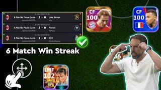 99% User Don't Know This Custom Formation  | 6 Match Consecutive Win  | Efootball 2024 Mobile