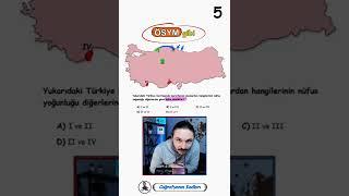 Nüfus nerede seyrektir? Coğrafya Soru Çözüm TYT - KPSS