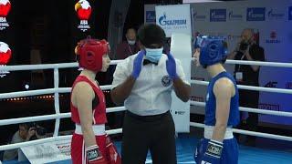 Kielce 2021 Session8A (W48kg) KEBSCHULL Juliana Sophie (GER) vs KUCZEWSKA Natalia Dominika (POL)