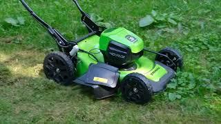 Аккумуляторная газонокосилка Greenworks GD40LM46HP