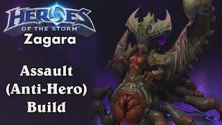 Heroes of the Storm: Zagara Hero Assault Build (gameplay)