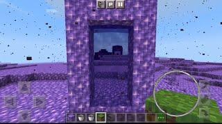 Minecraft portal to the world of amethyst.