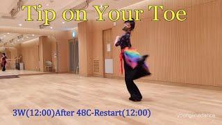 Tip on Your Toe linedance / Cho: Malene Jakobsen , Rebecca Lee  & Rhoda Lai