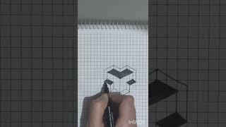 Colorful Geometric Drawing | Easy Grid Art Design#art