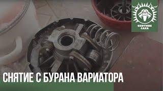 Снятие с бурана вариатора Альпина и Арктика.