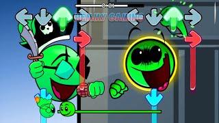 FNF NEW Geometry Dash 2.0 vs Geometry Dash 2.3 Sings Ejected I Fire In The Hole FNF Mods