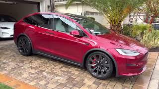 2023 Model X Plaid in ULTRA RED!