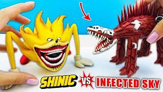 Making The Infected Sky vs SHIN SONIC TAPES yellow with Clay - Tutorial