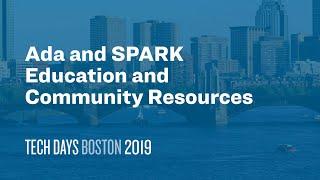 Ada and SPARK Education and Community Resources