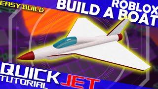 SUPER EASY and Fast to Build Realistic Micro Block Fighter Jet in Roblox Build a Boat!