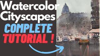 How to Paint a Watercolor Cityscape