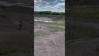 KTM 2 Stroke Wheelies and Gettin Air! Dirt bike life. Rippin at the slags.