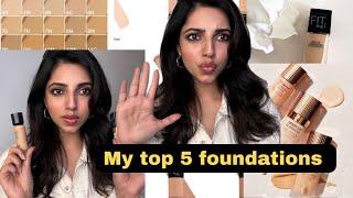 My Top 5 Foundations for Indian Skin 🫶