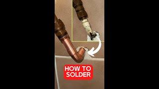 A plumber shows how to re-solder a leaking copper water pipe Powerful trick!