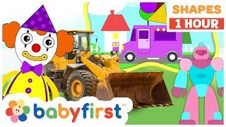 Learning geometric shapes for kids | Shapes School | Educational video | Tractor & More | BabyFirst