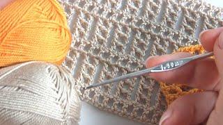 WOW!!! Crochet Complex Stitch/How to Crochet Original Stitch Pattern/Author's Design