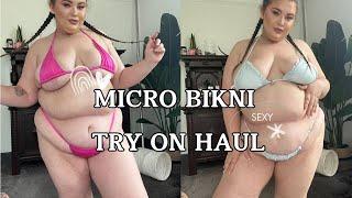 PLUS SIZE MICRO BIKINI TRY ON HAUL // JENNY LOVE