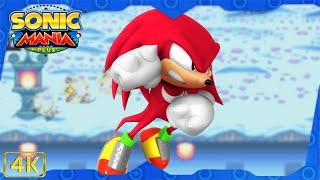 Sonic Mania Plus ⁴ᴷ Full Playthrough (All Chaos Emeralds, Knuckles gameplay)