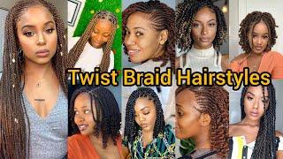 Beautiful Twist Braids | Passion Twist Hairstyles | Kinky Twist Braids | Senegalese Twist Hairstyles