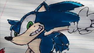 Drawing sonic the hedgehog