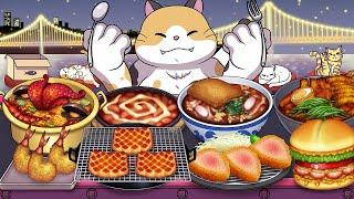 Mukbang Animation Food fighter cat COMPLETE EDITION 3