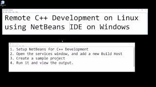 Remote C++ Development on Linux using NetBeans IDE on Windows