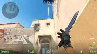 Fast B door smoke from T Spawn (Dust 2)