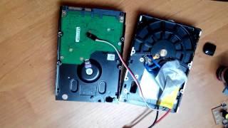 HDD двигатель. Подключение, запуск и регулировка скорости.Сonnect your hard drive