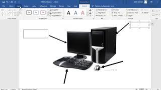 Labeling a diagram using Microsoft Word document