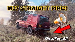 M57 DISCOVERY STRAIGHT PIPE, PURE UNFILTERED SOUND, HARDCUT, LANDROVER