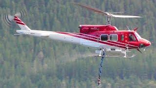 Bell 212 Helicopter Wildfire Water Pickup