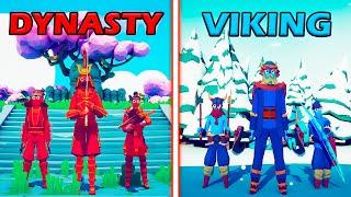 DYNASTY TEAM vs VIKING TEAM - Totally Accurate Battle Simulator | TABS