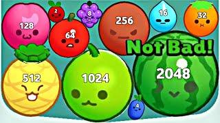 FRUIT UP - Watermelon Game 3D  ASMR Gameplay (Fruits Evolution, Level Up Merge Suika Balls 2048)