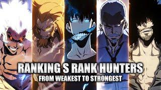 Ranking All S Rank Hunters From Weakest to Strongest (Solo Leveling)