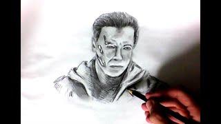 Как нарисовать Терминатора / How to Draw THE TERMINATOR T-800