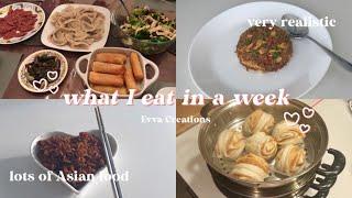 what i eat in a week  lots of asian food + realistic (ep.5)