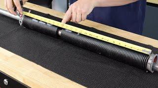 How to Measure a Broken Garage Door Torsion Spring [Updated]